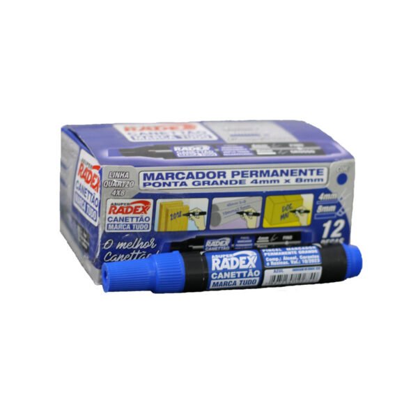 Marcador Permanente - Radex Azul
