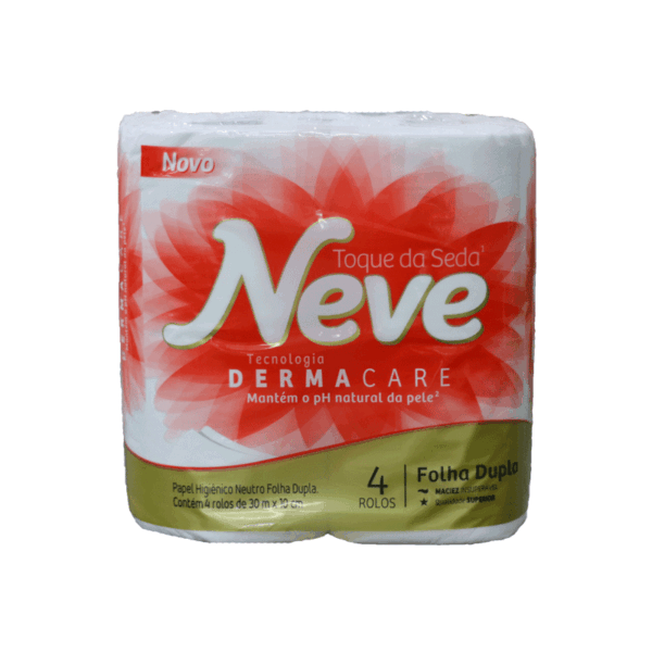 Papel Higiênico Neve Folha Dupla 4 Rolos 30mx10cm